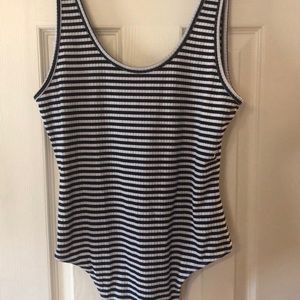 Wilfred Free Aritzia striped bodysuit L